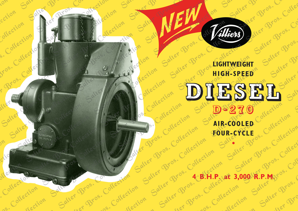 Villiers D-270 Diesel Engine Poster
